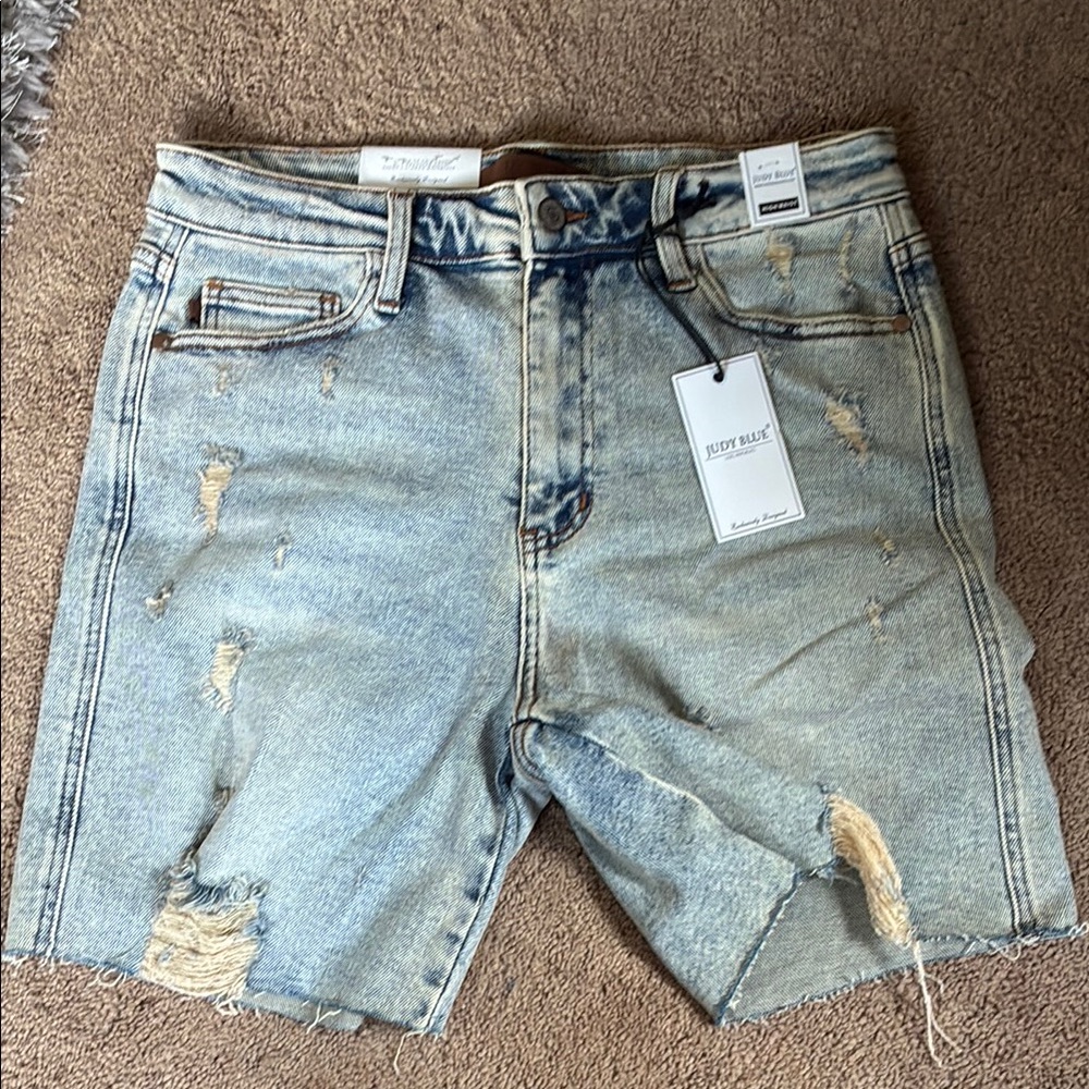 Judy Blue High Waist Blue Denim Shorts